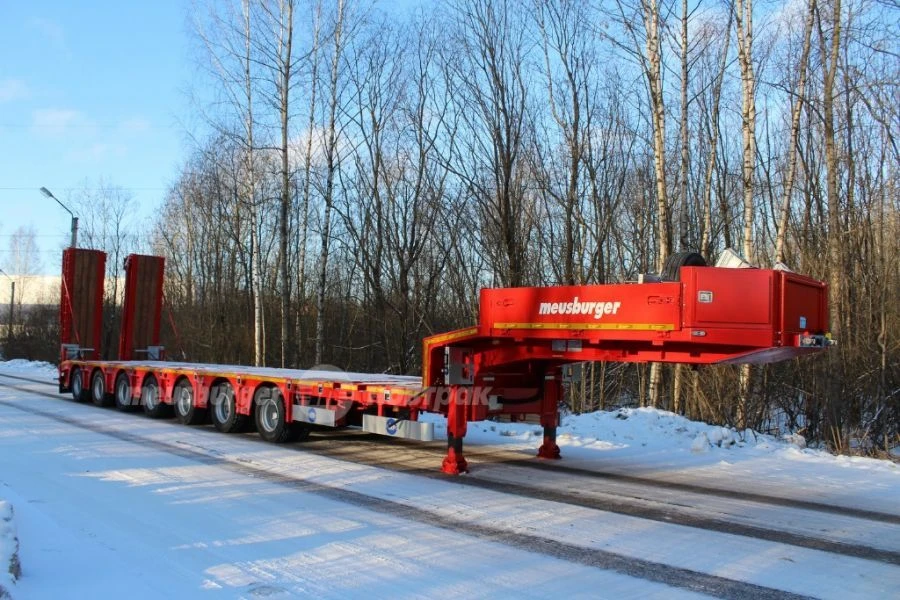 Semi-trailer low-bed flatbed seven-axle TP-7116
