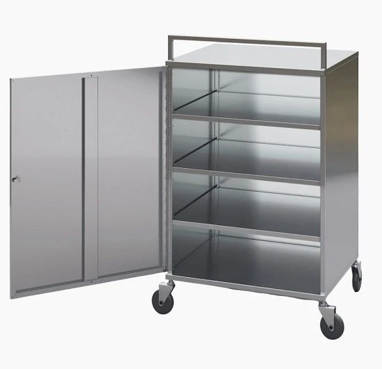 Closed trolley for transporting semi-finished meat products 600x700x1000 mm