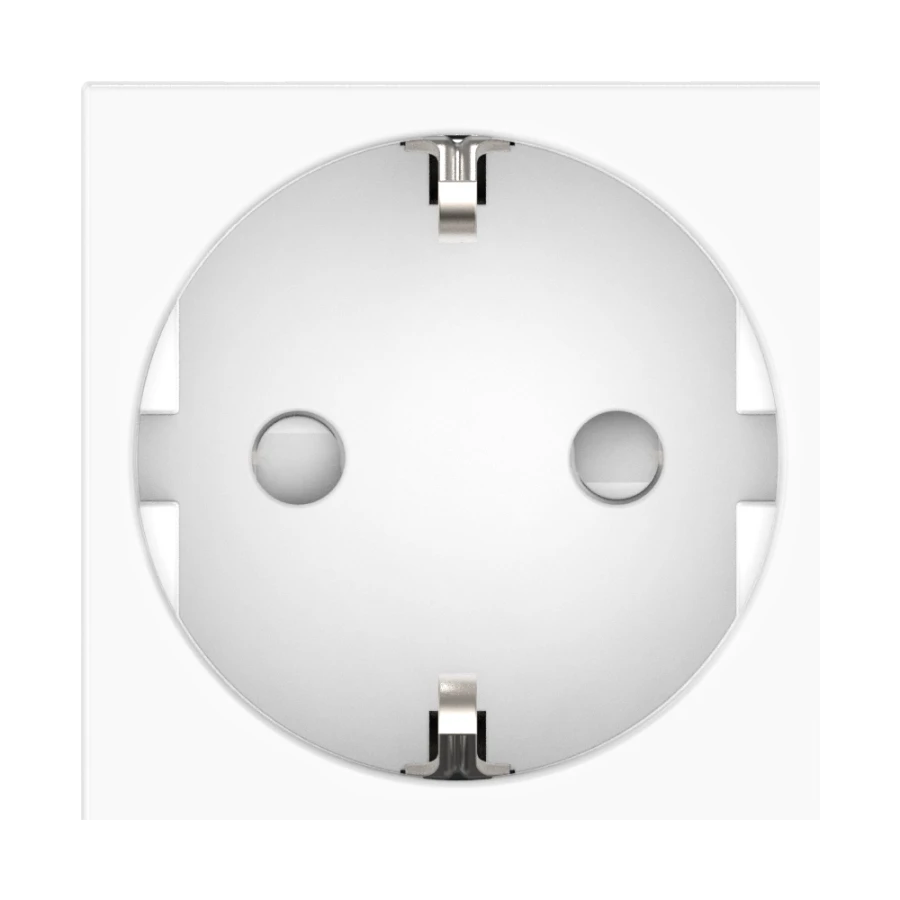 CADUCEUS ALING HIDE 45x45, 16A, 250V~, modular 45x45, 16A, 250V~, with horizontal position of connector, white