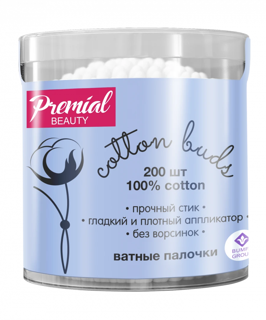 PREMIAL classic cotton buds (cylinder) 1/200/24