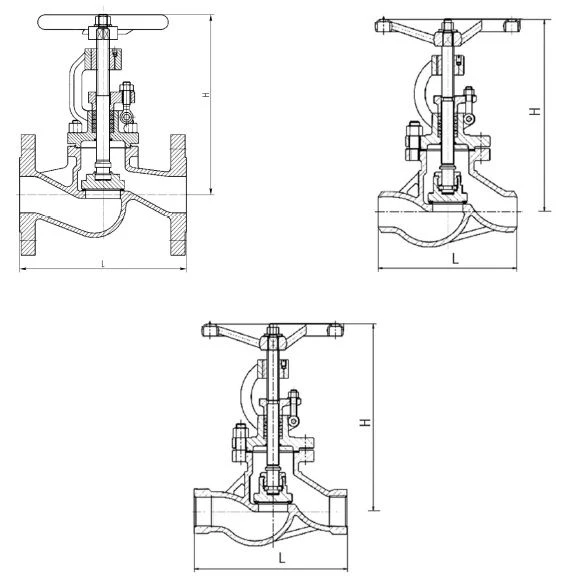 Steel shut-off valve KZ