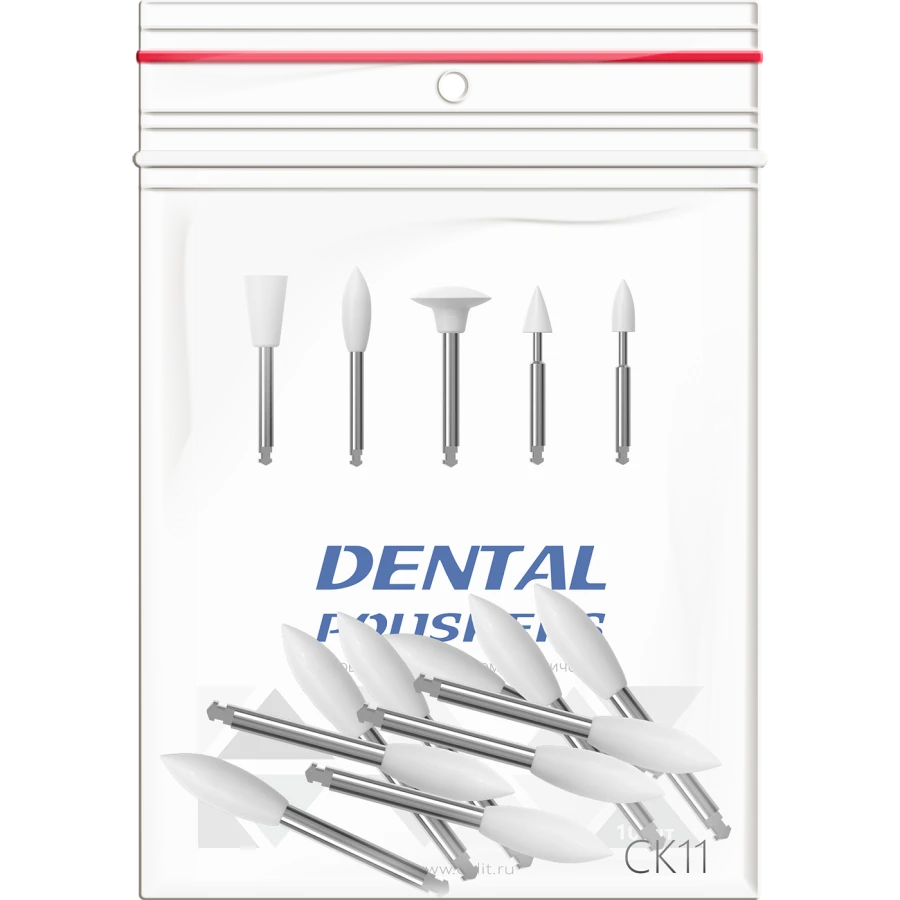 SILIFLEX dental elastic heads, single-stage polishing system, set of 10 pcs, any shape SC11, SC12, SC13, SC14.