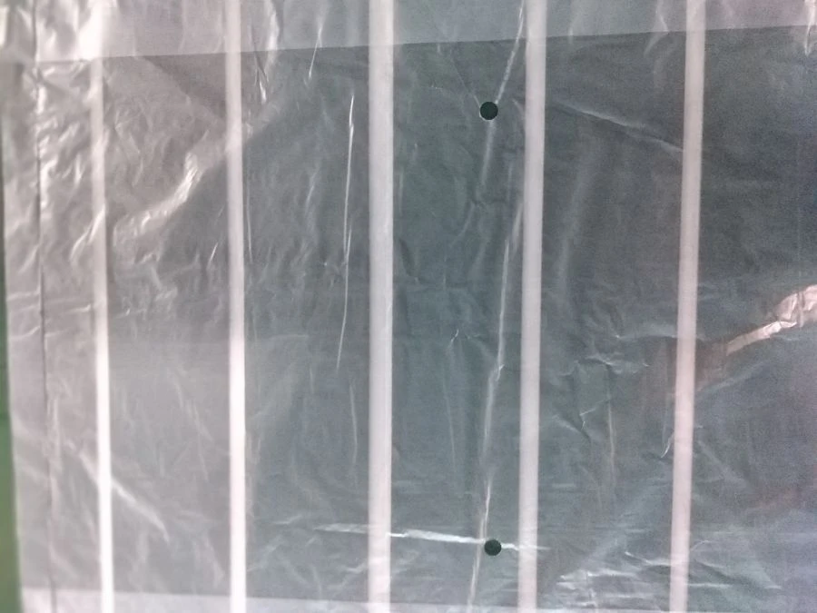 Polyethylene film bags with holes