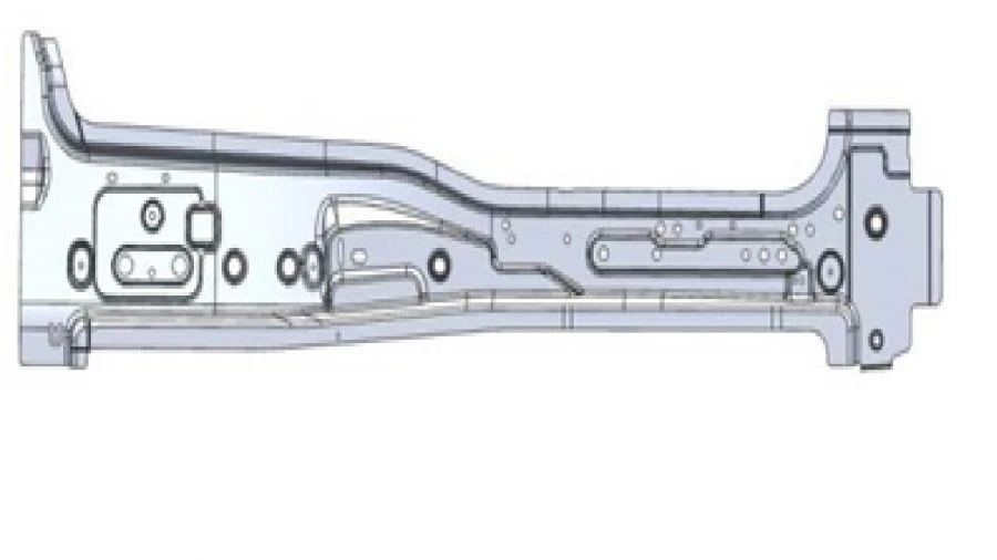 Rear right-hand side panel frame bracket A9606362610