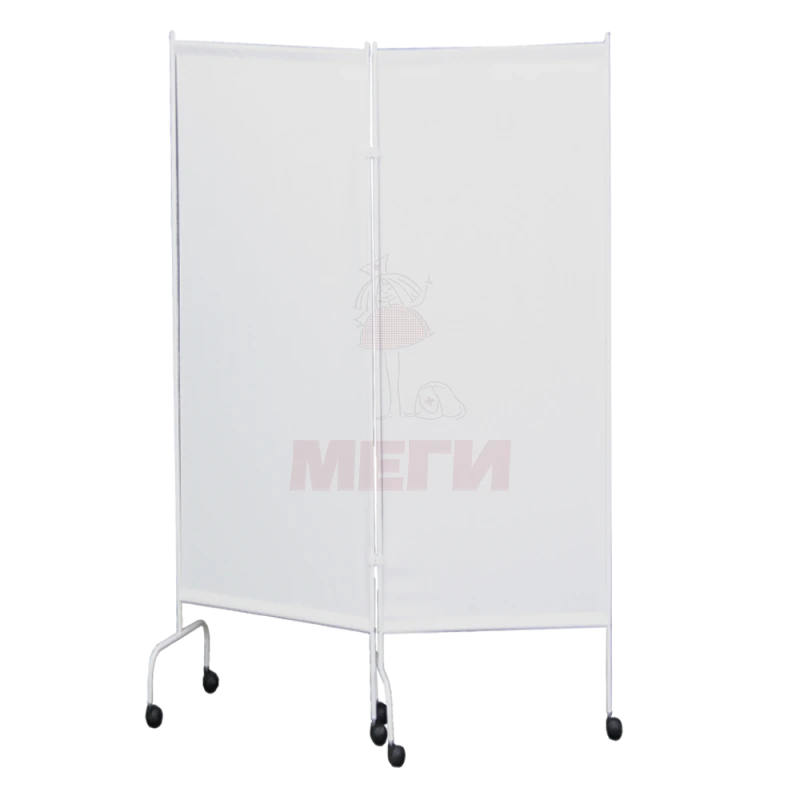 SHM-"MSC"(MSC-2302) Medical screen on wheels, two-sectional.