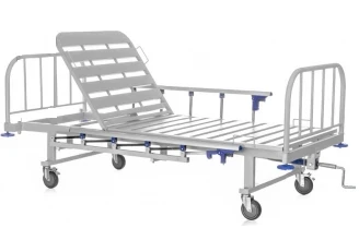 Functional bed for medical institutions according to TU 9452-001-81150649-2011 two-section KMF (BY-102) with accessories