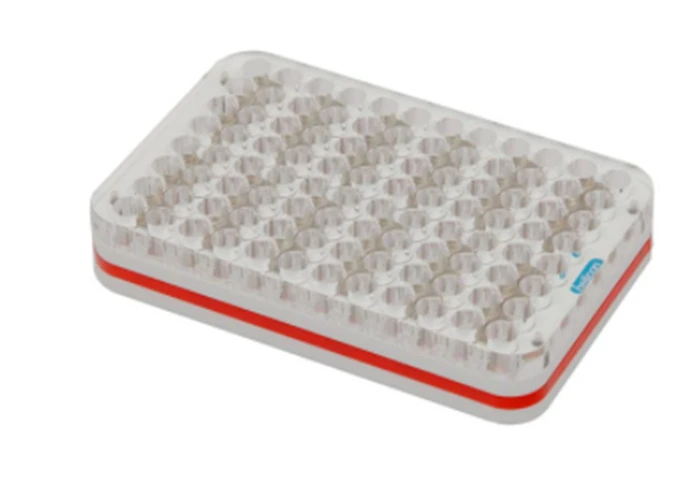 Laboratory rack according to TU 32.50.50-005-01813981-2020 Magnetic rack on 96 places for work with plates for PCR. Item No.: Ma