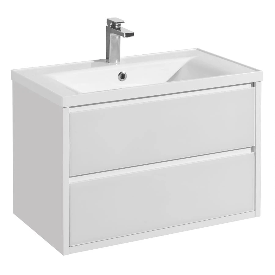Vanity unit under sink Aquaton Rimini 80 white gloss 1A226701RN010 NEW1.A226.7.01R.N01.0