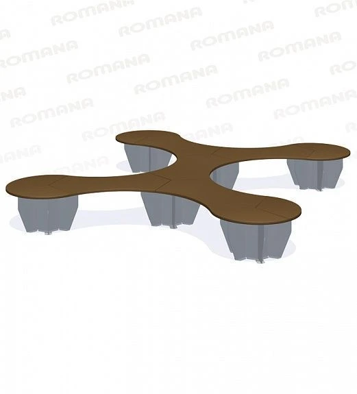 Modular bench (plywood) Romana 302.33.02
