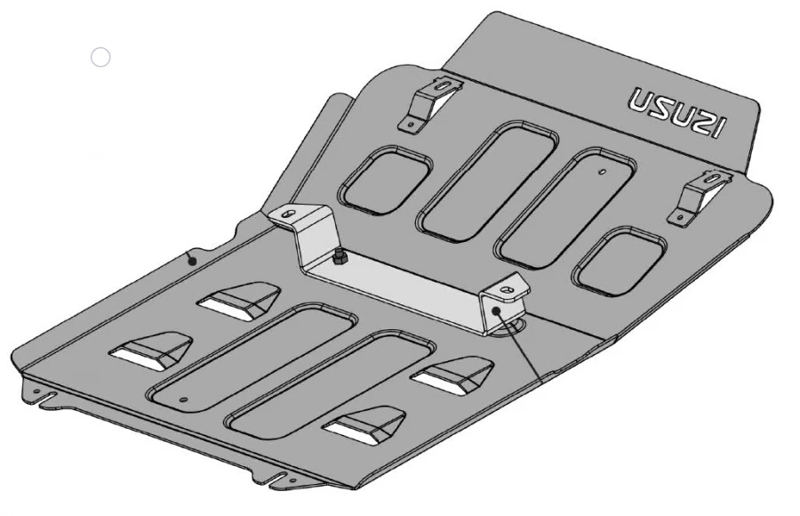 Metal radiator/engine protection Isuzu D-MAX 2021- AL