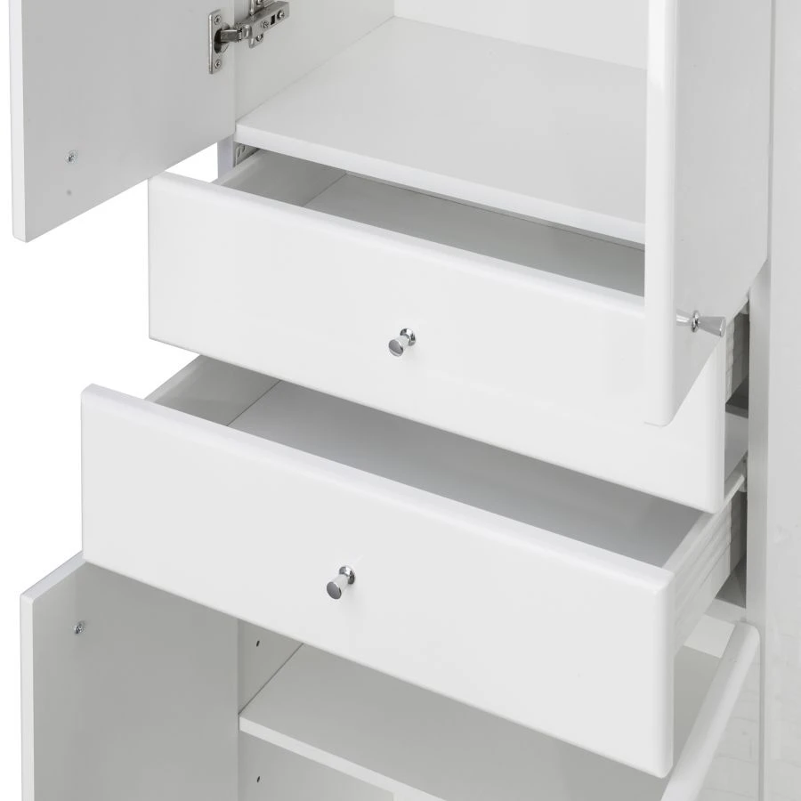 Cupboard - column Aquaton Simple double-leaf white 1A122303SL0101.A122.3.03S.L01.0