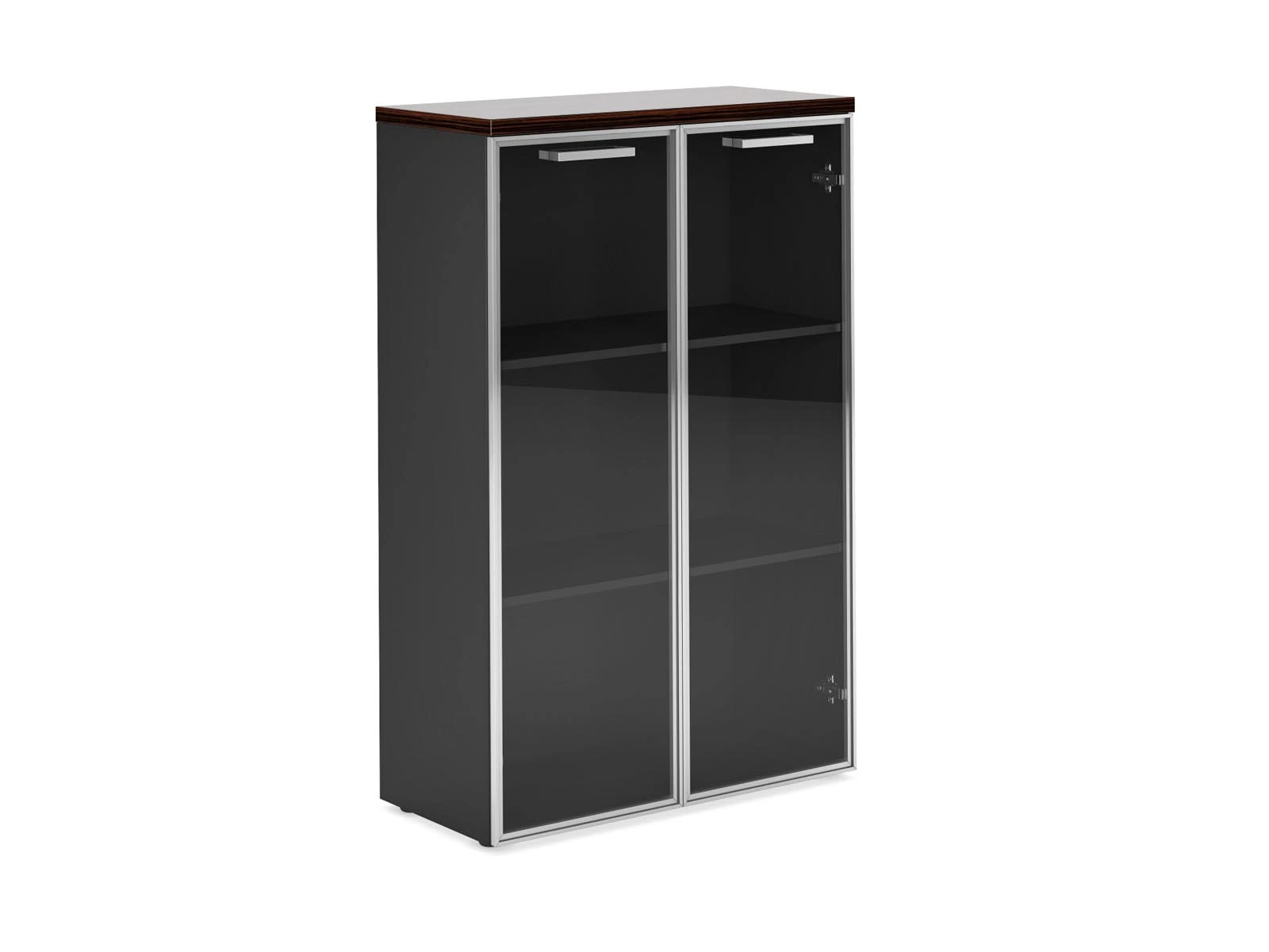 Medium cupboard with doors in aluminium frame, Art. No. FLL323