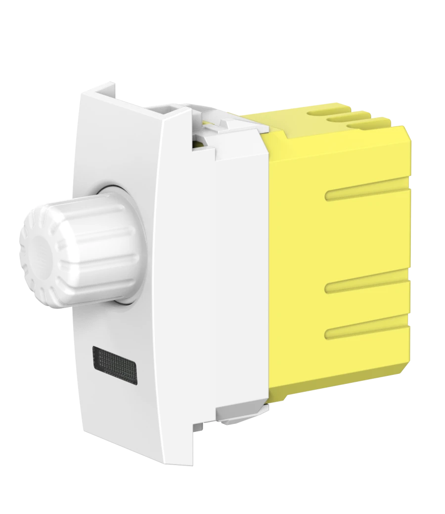 CADUCEUS ALING MODE Rotary push dimmer switch for low-voltage light sources with indication (when dimmer is on).