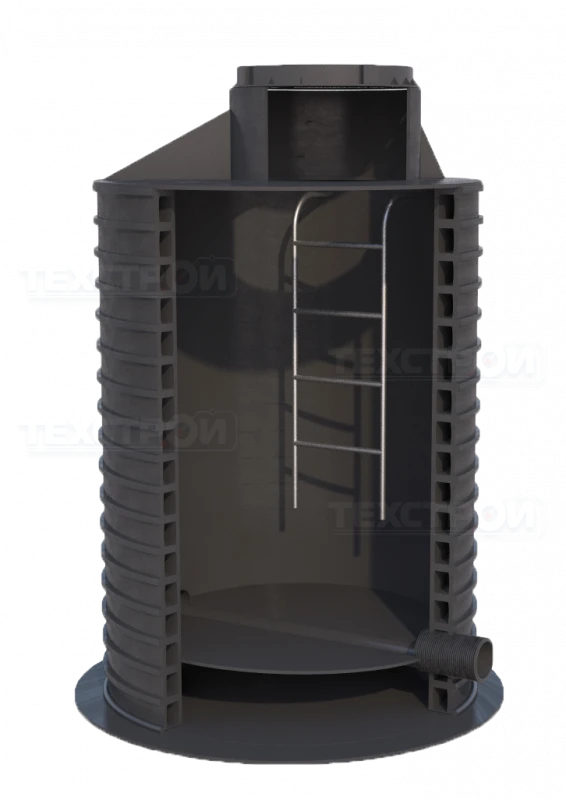 Wells from polymeric materials, diameter from 250 to 2600 mm.
