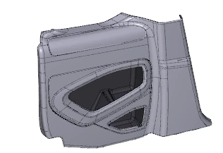 GARNITURE AV COTE AR G ASS/ Rear trim 96822112ZD