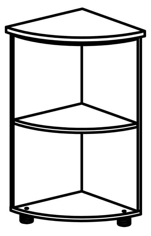 Corner cupboard 4408 Series "Rhythm"