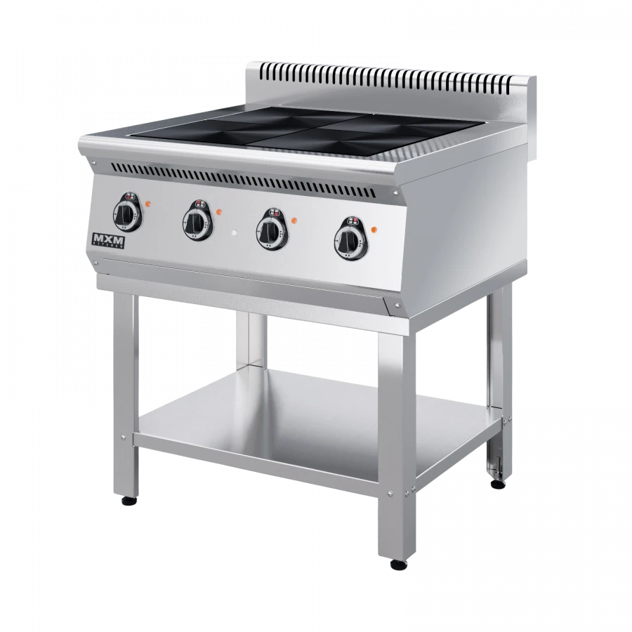 Electric cooker PE47P-02 (on a stand, completely made of stainless steel, with air duct)