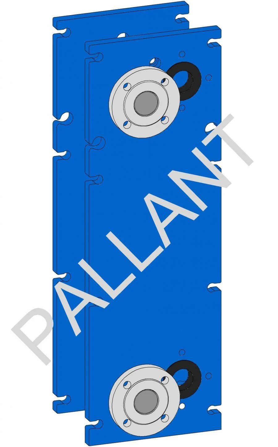 Plate set for plate heat exchanger FP/PF 16