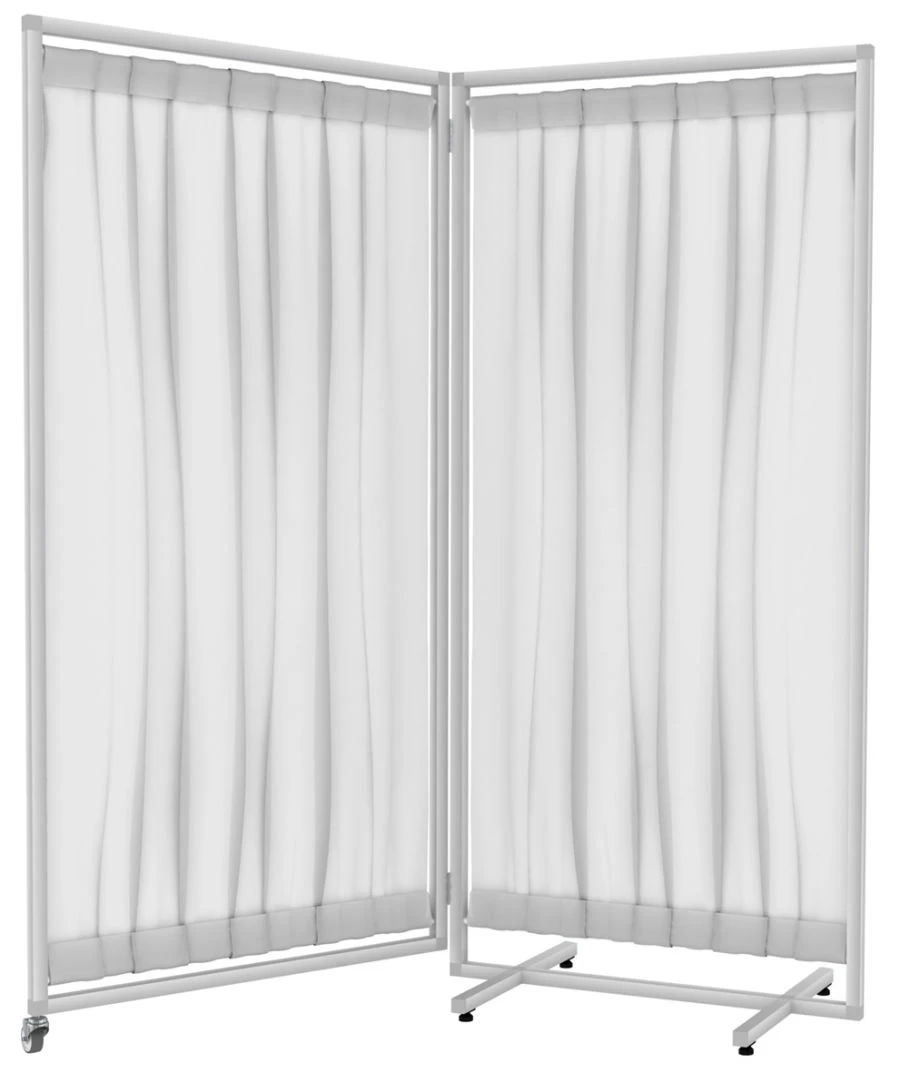 Two-section medical screen SHRM-2 from the set of general hospital furniture "LABROMED-3" according to TU 9452-009-13305037-2008