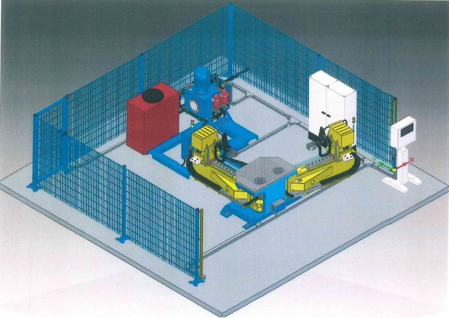 CNC stretch bending machine for stretch bending of small-sized profiles model PGR-6 and its modifications