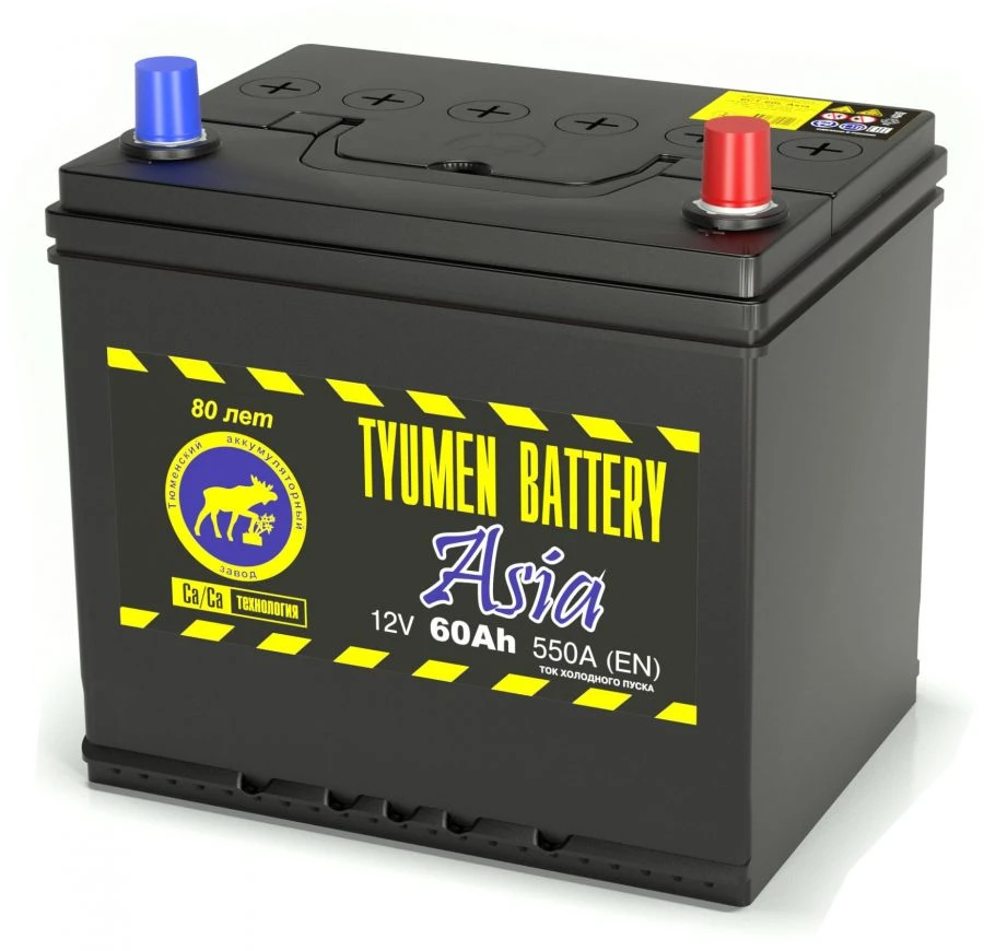 TYUMEN BATTERY 6ST-60LR ASIA lead rechargeable starter battery