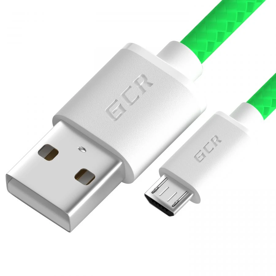 MicroUSB Cable, Model GCR-UA27, Nylon, Fast Charging, USB 2. 0