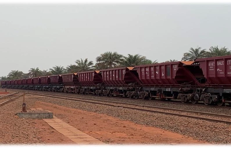 Hopper wagon for transporting bauxite according to design documentation 1249.00.000