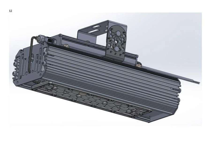 LED luminaire "Industrial Design MTM IoT" series CUBIC 460 One module Mounting 42mm CENTRE 59W, 9 450Lm, 160 Lm/W