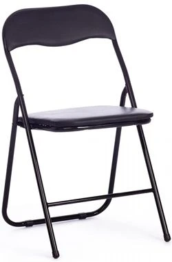 Metal frame chair with upholstered seat