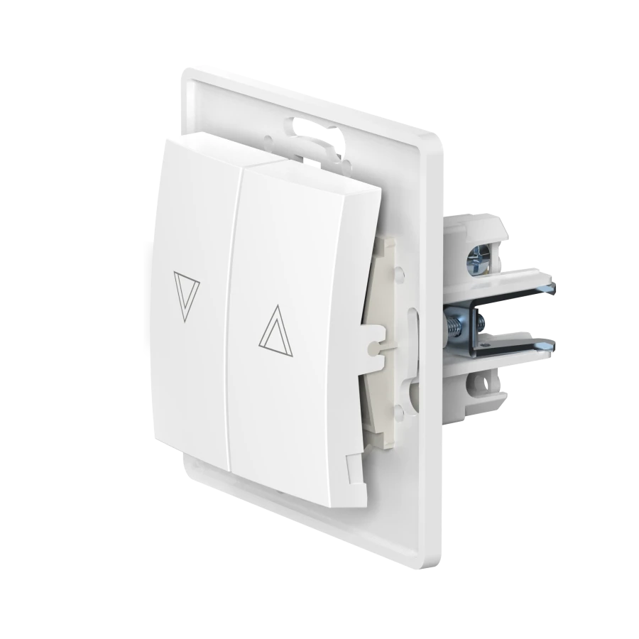 CADUCEUS ALING PRESTIGE Flush-mounted push-button switch for roller shutters 10A, 250V~, white, article number 60075.0