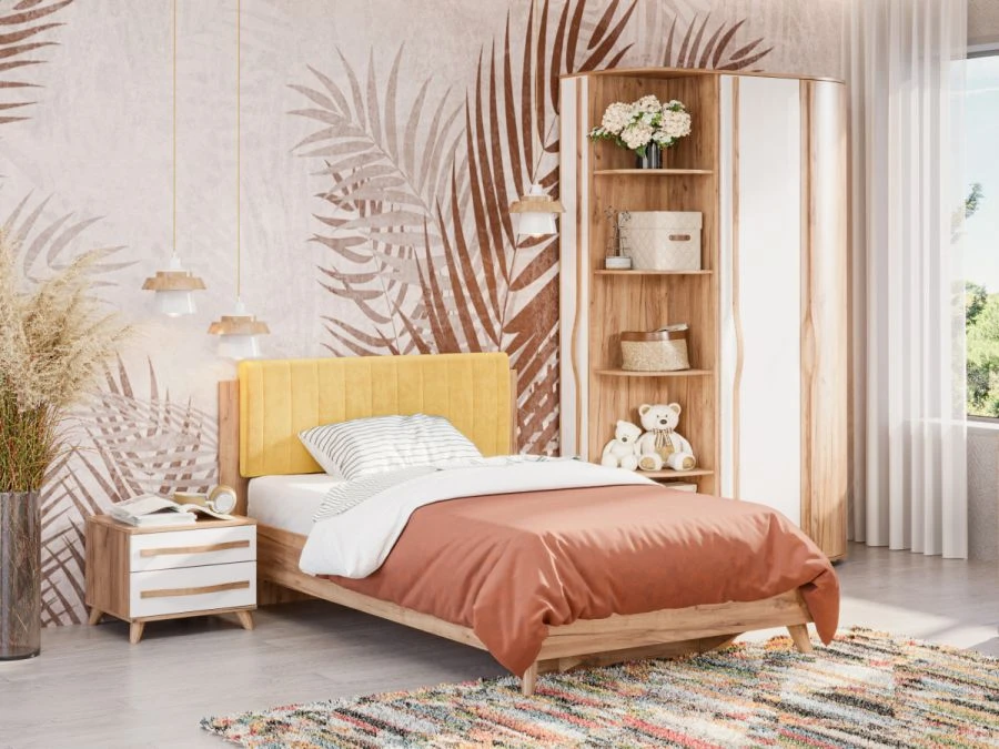 Marta-2 LD.406172.000 Bed 1200 (Golden Oak)