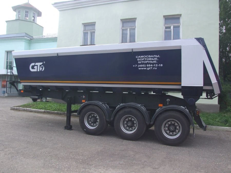 Dump-semitrailer SP-3, type P3, modification 96834-0000010-08. Axle unit AGOS-3-GT7-00.00.000-01.