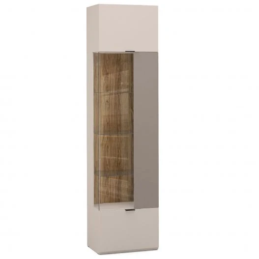 "SOHO" FFB-02.DS/DV, Showcase cabinet left at 2326 (mocha) from the set of modular furniture "SOHO".