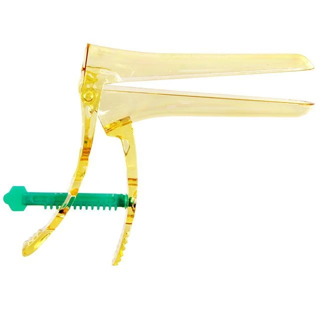 Polymer gynaecological mirror by Cusco ? 3 (L) gold with central screw fixator disposable with
