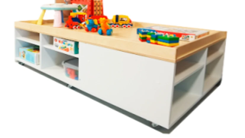 Mobile play table with drawers ATT-906