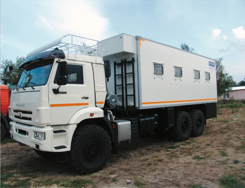 Laboratory truck (GPA, AIS, LCST, CS, PCS, LVOLS, LIOC, ECHZ, LKKS) model 574240 on KAMAZ-43118-50, 43118-A5, 43118 chassis.
