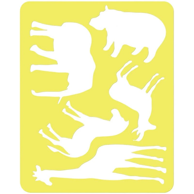 Contour colouring stencil, "Animals of Africa", packet, europodweight
