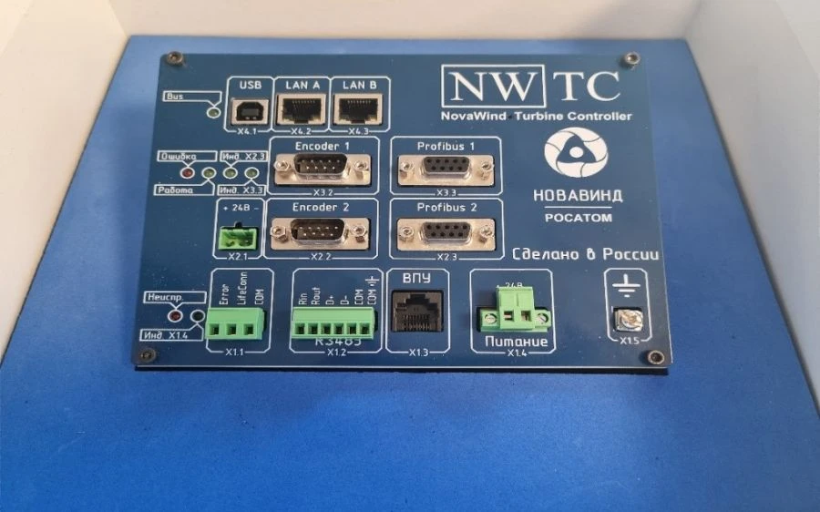 Hardware-software complex for control of wind power plant (PAK Wind Power Plant)