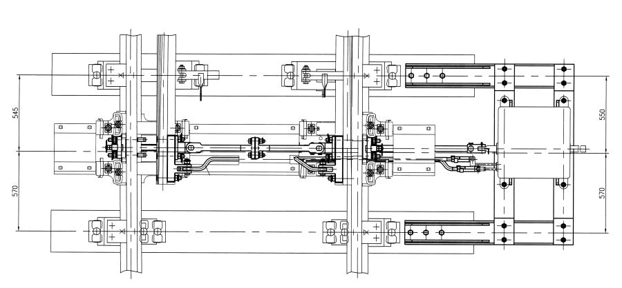 ELECTRIC ACTUATOR HEADSET VP-220N FOR P65 MARK 1/22 WITH LOCKING DEVICE VZ-7 ON REINFORCED CONCRETE BASE WITH HOLLOW M
