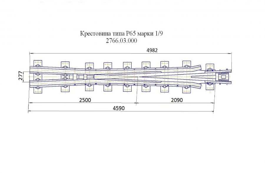 Cross-brace of type P65 grade 1/9 of project 2766.03.000