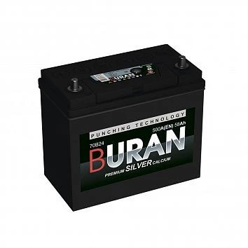 Lead accumulator for starting piston engines 6ST-58VLA Asia 70B24R "BURAN"