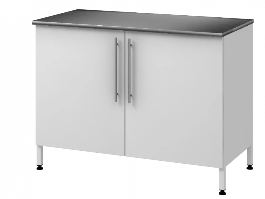 Wall-mounted table on metal pedestal 1200 PTDNj