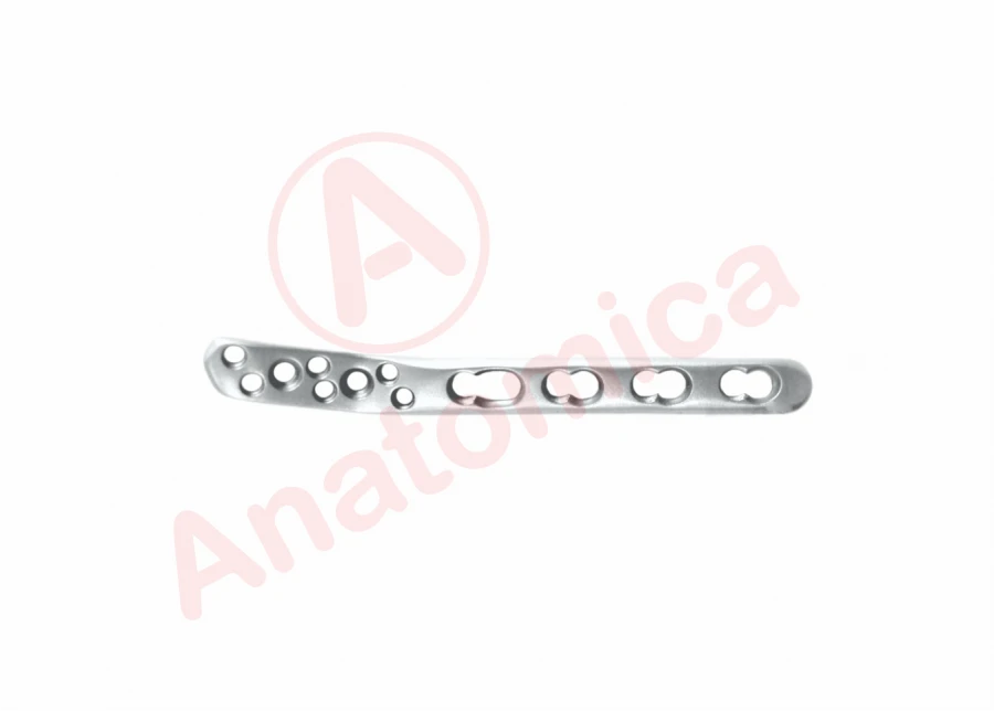 Distal lateral plate for fibula with angular stability
