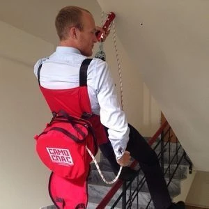 Fire rope-launching device with manually regulated descent speed (UKSPr) "Spasmig", length 50m