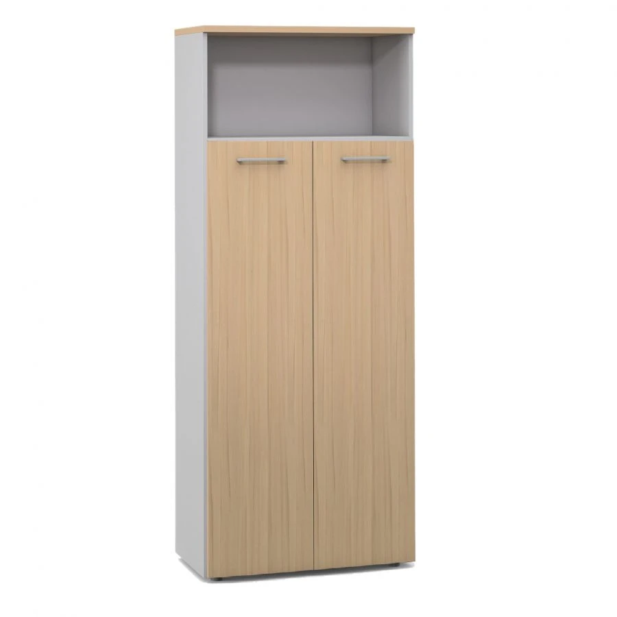 F6H 2-door cupboard, niche, 2-door panel, high from the "Unica" office furniture set
