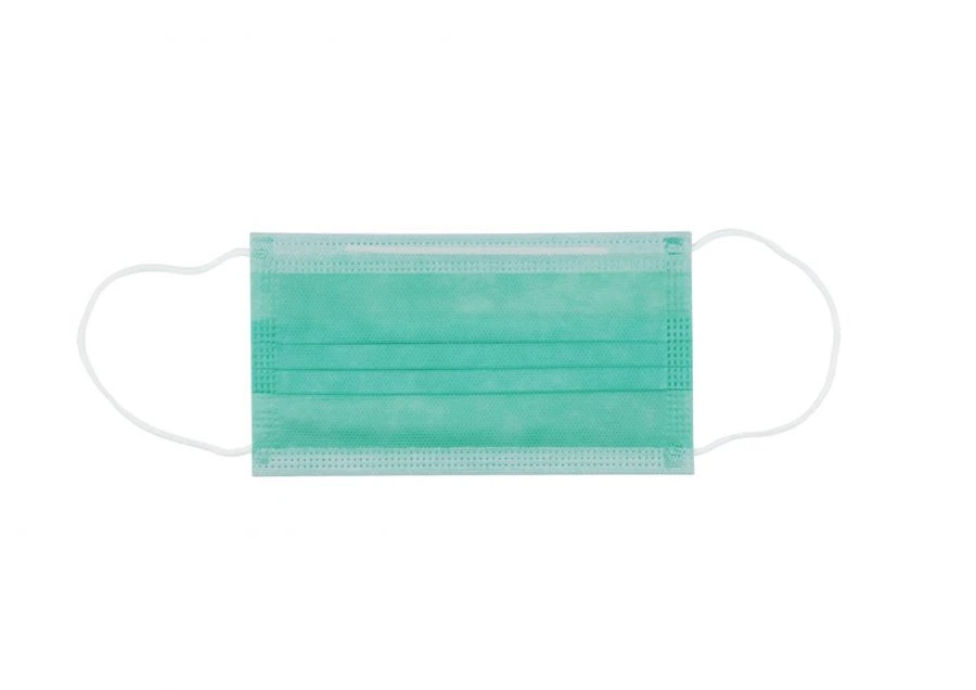 Medical face mask for protection of respiratory tract, single use