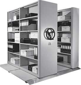 Stationary double-sided shelving unit STM MA