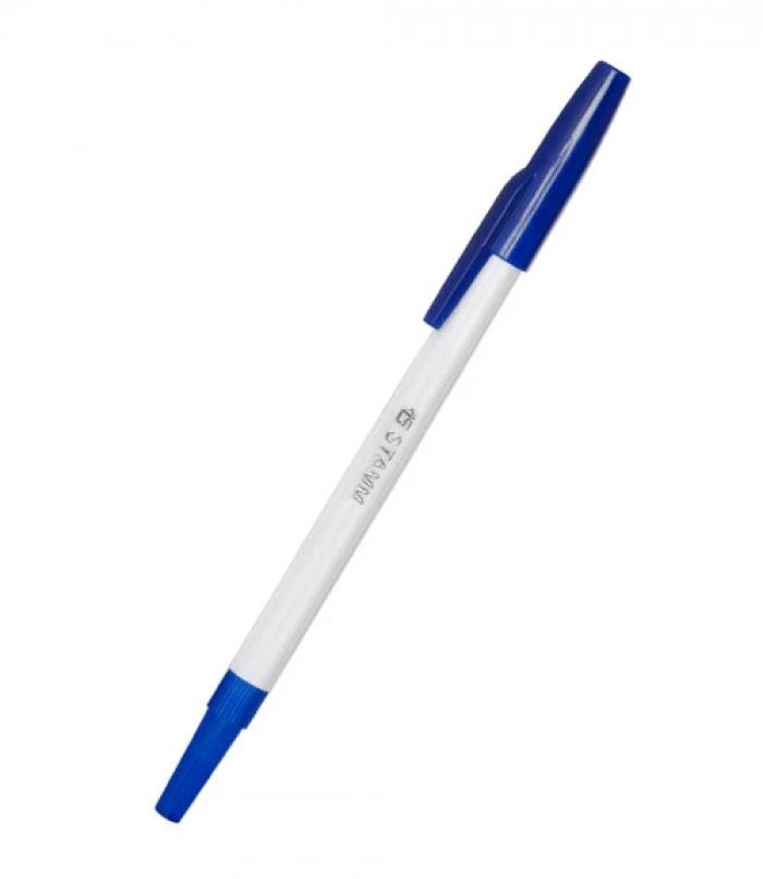 Ballpoint pen STAMM 049 standard with cap blue rod