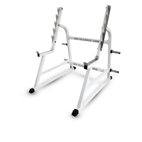 Squat rack with stops