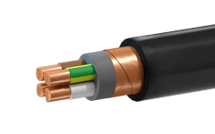 PPGEng(A)-NF power cable with copper conductors, with insulation and sheathing made of halogen-free polymer composition,